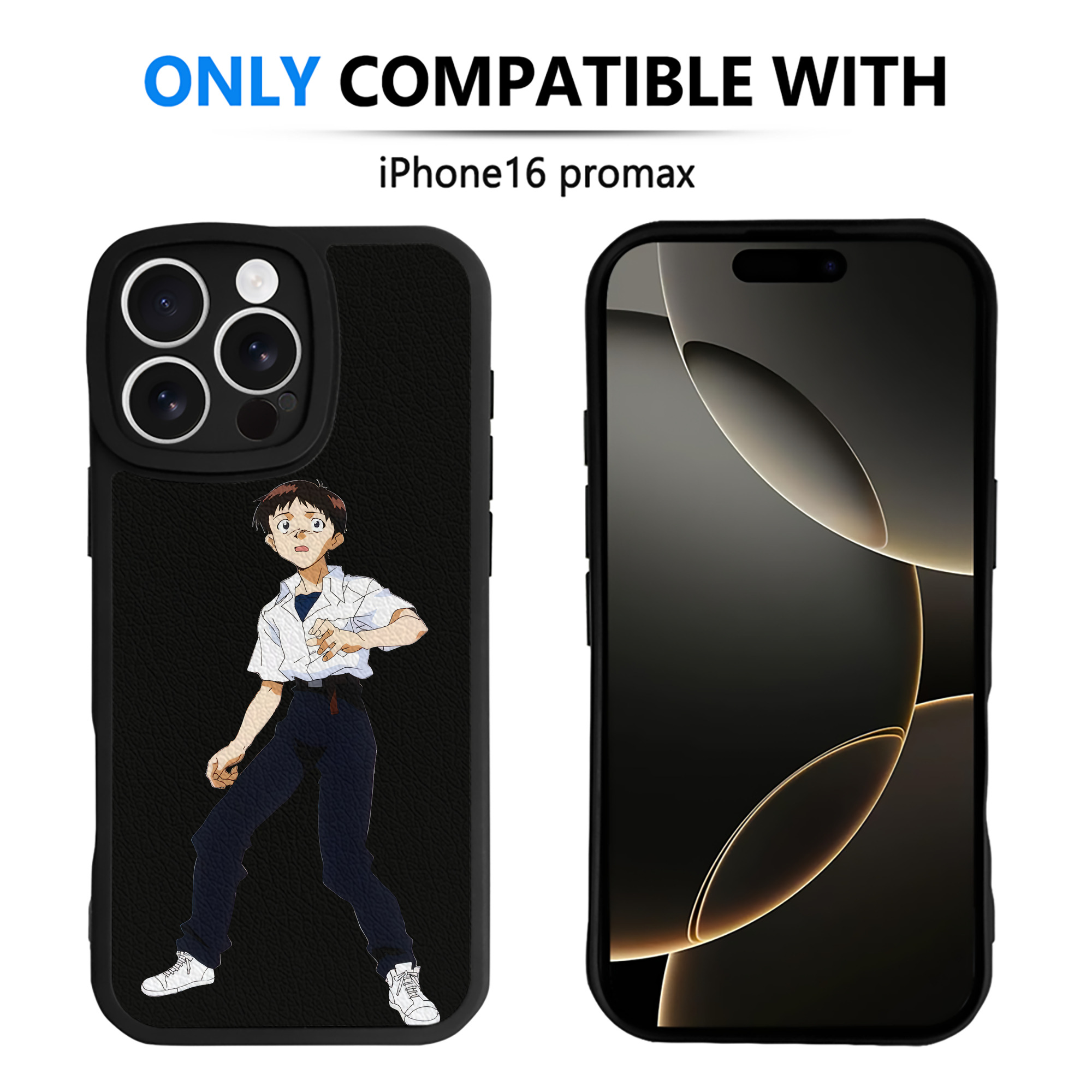 （画像用） EVA 新世紀エヴァンゲリオン 【iPhone 16シリーズ対応】シリコンスマホケース（レザー調） 材質：シリコン